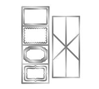 Yolluu DIY Scrapbooking Fustella Fustelle per goffratura, strumenti fatti a mano, Twist Pop-up Card Cutting Dies Set,Decor Craft Dies per fare biglietti, album di carta, scrapbooking