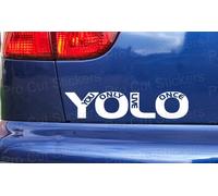 YOLO You Only Live Once Adesivi Divertenti Personalizzati Per Finestrini Auto
