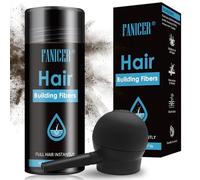 YOLONCE Fibra Capillare Polvere, Polvere radice capelli, Dissimula Calvizie, Unisex, Marrone scuro, Neutro, 27.5 grammi