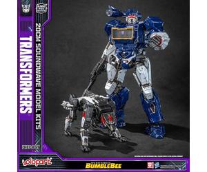 YOLOPARK Transformers: Bumblebee 20 cm Soundwave and Ravage Action Figure | AMK PRO Series - Trasformatori altamente articolati con armi aggiornate e LED a controllo magnetico, dai 15 anni in su