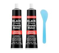 yolzhxe 2 Pezzi Silicone Alte Temperature, Silicone Nero Sigillante, Sigillante Resistente All'olio, Mastice per Guarnizioni Motore, per la Riparazione di Motori, 85g
