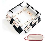 yolzhxe Classico Set da Gioco Mini Rummy con 104 Carte e 4 Supporti per Carte Portatile Rummy Gioco da Tavolo per 2-4 Persone, è la Scelta Ideale per le Feste in Famiglia (Piccolo)