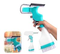 yolzhxe Lavavetri, 4-in-1 Tergivetro con 250 ml Serbatoio, Tergivetro Silicone Straccio e Spazzola, Lava Vetri Finestre, Kit per Pulizia Delle per la Pulizia di Finestre, Specchi, Piastrelle, Bagno