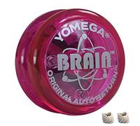 Yomega The Original Brain - Yoyo Professionale per Bambini e Principianti, Risposta reattiva Automatica Yo Yo Migliore per Fare acrobazie Incluso di Ben 2 Corde Extra (Rosa)