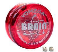 Yomega The Original Brain - Yoyo Professionale per Bambini e Principianti, Risposta reattiva Automatica Yo Yo Migliore per Fare acrobazie Incluso di Ben 2 Corde Extra (Rossa)