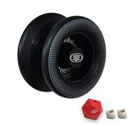 Yomega Xodus II YoYo, con tecnologia di cuscinetti a rulli, cerchi in gomma e design a forma di ala, gioco professionale reattivo YoYos livello intermedio (nero)