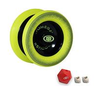 Yomega Xodus II YoYo- Includes Roller Bearing Technology, Rubber Rims and Wing Shape Design - Professional Responsive YoYos Intermediate Level Play (Black Yellow)