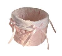 Yominerr 1 PC Cestino da Scrivania In Tessuto Cilindro Cestino da Scrivania In Tessuto Cestino da Scrivania In Tessuto per Ordinare I Disordini Della Camera da Letto Cestino In Tessuto Rosa