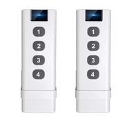 Yominerr 2 Pezzi Tuya ZigBee Control Devices Smart Wireless Scene Switch 4 Portatile Telecomandi per La Casa Smart Life