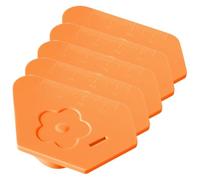 Yominerr 5pcs Guida Magnetica Multifunzionale per Cuciture, Bordo Poligonale, Posizionatore Antincrespatura in Plastica per Accessori Macchina da Cucire, Arancione