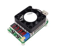 Yominerr Caricatore Elettronico Intelligente USB per Batterie LD25, con Protezione da Alte Temperature, Controllo Intelligente Della Temperatura e Ventilatore di Raffreddamento.