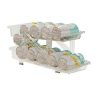 Yominerr Distributore Automatico di Lattine per Frigorifero A 2 Piani per Organizzare le Lattine nel Frigorifero