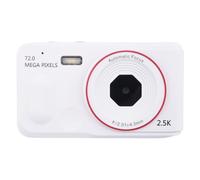 Yominerr Fotocamera Digitale 16x Zoom Digitale A Automatica 2.5K HD 72MP Videocamera Digitale per Casa, Viaggi, All'Aperto, Bianca