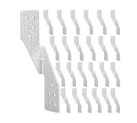 Yominerr Hurricane Tie Hick Cinghie Hurricane Zincate H2.5A Robuste Staffe per Tralicci/Fascette per Travi per Legno (25 Pezzi)