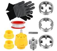 Yominerr Kit Maschiatore per Tubi In PVC, Strumento per la Creazione di Filetti su Tubi In PVC, Filiera per Tubi.