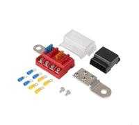 Yominerr M10 100A 32V 4 Circuit Kit Blocco Fusibile A Terminale Batteria Montaggio Barra Collettrice Attrezzatura per Auto Yacht Camion