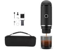 Yominerr Macchina da Caffè Portatile Elettrica da Viaggio 2 In 1 Compatibile con Caffè Macinato e Capsule di Diverse Dimensioni, Nero