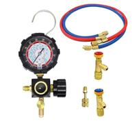 Yominerr Manometro di Bassa Pressione Lato R134A R410A R22 R404A Manometro Collettore Singolo per Aria Condizionata Carica Refrigerante Alta