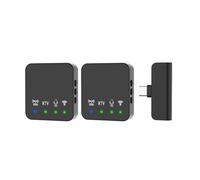 Yominerr Microfono Lavalier Wireless Mini Microfono Lavalier Wireless per Registrazione Audio e Video Mini Microfono per Telefono Android Trasmissione In Diretta All'Aperto Microfono per Karaoke K Son