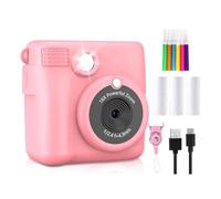 Yominerr Mini Macchina Fotografica Portatile con Stampa Termica, Regalo alla Moda per Bambini, Scheda di Memoria da 32 GB, per A Automatica Istantanea, C