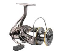 Yominerr Mulinello da Pesca Luya Spinnings Wheel Metal Long-Distance Casting Fishing Reel Spinnings Reel Gear (Palla di Impugnatura in Gomma Morbida),C