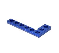 Yominerr Righello Altezza In Lega Alluminio Righello Ad Angolo Retto da 90 Gradi Strumento Misurazione Righello Marcatura Righello Angolare Strumenti per La Lavorazione del Legno Blu