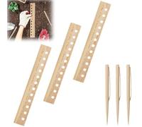 Yominerr Spacer Tool Seminatrice Pianta Righello Accurate Plant Dibber Spacing Template Giardino Strumento per Giardinaggio per Giardini Cortile C
