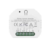 Yominerr Tuya Modulo Interruttore WiFi Condiviso, Controllo Intelligente, Automazione, Relè Temporizzato, Controllo Remoto Tramite App, Compatibile con Home