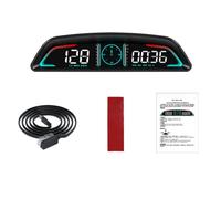 Yominerr Visualizzazione Head-Up Ad Alta Definizione per Auto OBD2 GPS Smart HUD, Contagiri Digitale, Voltmetro, Allarme di Sicurezza.