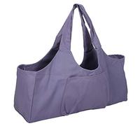 Yomiyuyr Elegante borsa da yoga Robusta tela per tappetino da yoga con cinghie lunghe e tasca frontale per tutta la tua attrezzatura da yoga per studi e palestre (Viola)