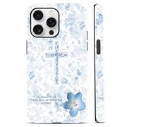 Yomjew Christian Gesus Bibbia Versi Croce Custodia per iPhone 16 Pro Max Custodia ibrida a 2 strati Hard Shell Resistente Antiurto Protezione Telefono Cover Funda per iPhone 16 Pro Max 6.9 Pollici