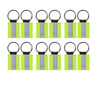 yomoe 12Pcs Riflettenti Ad Alta visibilità, Etichette Riflettenti, Pendenti Riflettenti per, Borsa, Collare per Cani
