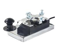yomoe Chiave Morse Manuale CW Morse Key per la Radio A Onde Corte Fai da Te Chiave Telegrafica Aiuti All'Insegnamento della Comunicazione Radio 6.5MM