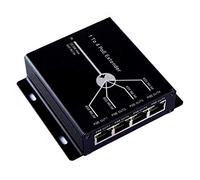 yomoe Estensore PoE a 4 porte IEEE802.3Af per telecamera IP estendere la distanza di trasmissione di 120 M con porte LAN 10/100Mbps 4 POE Extender