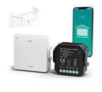 Yomogi Apriporta da Garage Wi-Fi, Modulo Interruttore Smart per Garage con Telecomando RF 2.4G, Controllo Vocale e Programmabile, Compatibile con Alexa/Google Home/Smartlife, Facile Installazione