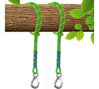 Yomotay 2 corde di fissaggio per altalena, 120 cm, amache sospese, set di fissaggio per altalene, amache, yoga, capacità di carico 250 kg, verde