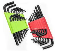 Yonality Chiavi a Brugola Set, 36 Chiavi Esagonali da 1.27 Fino a 8 mm, chiavi a brugola metriche e in pollici, Compatte e Pratiche per rimuovere e installare auto, mobili, elettrodomestici