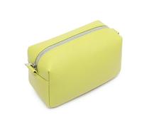 YONBEN Borsa organizer leggera per cosmetici con chiusura ad anello, perfetta borsa da viaggio per il trucco da donna, in nylon, design stand up, Erba/PU, Semplice