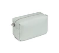 YONBEN Borsa organizer leggera per cosmetici con chiusura ad anello, perfetta borsa da viaggio per il trucco da donna, in nylon, design stand up, Grigio/Nylon, Semplice