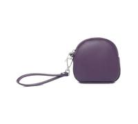 YONBEN Borsa organizer per trucchi per borsetta, da viaggio, per articoli da toeletta con cerniera, piccola borsa per il trucco con tasche, design con cinturino (nero-nylon).., Pu/Anemone Viola