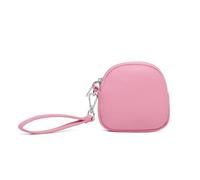 YONBEN Borsa organizer per trucchi per borsetta, da viaggio, per articoli da toeletta con cerniera, piccola borsa per il trucco con tasche, design con cinturino (nero-nylon).., Pu/Rosa Azalea