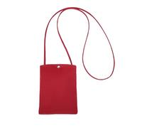 YONBEN Borsa per cellulare in puro nylon mini borsa di stoffa in stile giapponese semplice e versatile Messenger piccola borsa quadrata, Nylon/Rosso Borgogna, 17.17 cubic inches (281.77 cubic