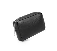 YONBEN Borsa per il trucco di grande capacità da donna classica nera borsa da lavaggio divisoria regolabile borsa per il lavaggio spazzola e borsa per il trasporto cosmetici, nero, Semplice