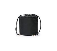 YONBEN Organizer alto da donna, in tela, rotondo, per borsetta, organizer rotondo per cosmetici, borsa per trucchi (S, nylon-nero)