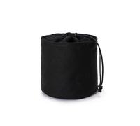 YONBEN Organizer da Donna in Tela, Rotondo per Borsetta e Cosmetici, Borsa per Trucchi (Nero, M)