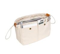 YONBEN Organizer per borsetta, organizer per borse Easy con cerniera, divisorio interno per borse e tote shaper Tote Bag in Bag Organizer per borsa interna (L)