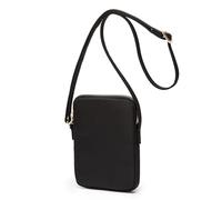 YONBEN Petit sac à main à bandoulière Fermeture éclair Sac de téléphone portable Mini sac à main à bandoulière Portefeuille de téléphone intelligent avec carte de crédit Solts (Noir-nylon)