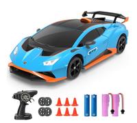 YONCHER Macchina Telecomandata, RC Drift Car per Bambini, Lamborghini con licenza ufficiale, 1:24 20KM/H 4WD Macchine Telecomandate, Radiocomandata Auto per Adulta