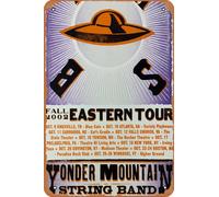 Yonder Mountain String Band - 2002 poster Fall Tour Retro Metallo Stagno Vintage Cartello 30,5 x 20,3 cm Decorazione da parete