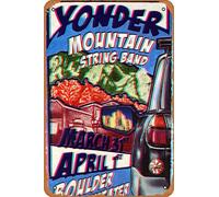 Yonder Mountain String Band - 2005 poster Boulder, CO Theatre Retro Metal Tin Vintage Sign 30,5 x 20,3 cm Decorazione da parete